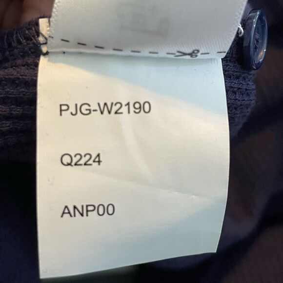 Pajamagram Snowfall Plaid Pajama Set Navy Blue Red White L - Picture 7 of 8